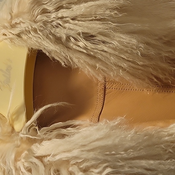 Alpaca fur vest leather lining size 10 - Picture 4 of 8